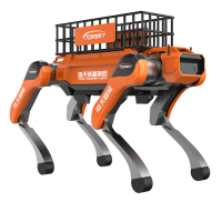 輔助運輸四足機器狗（40kg超級大狗，第6代，高強度載物框+伴隨功能+自探索式導航系統+自組網+云管理平臺）